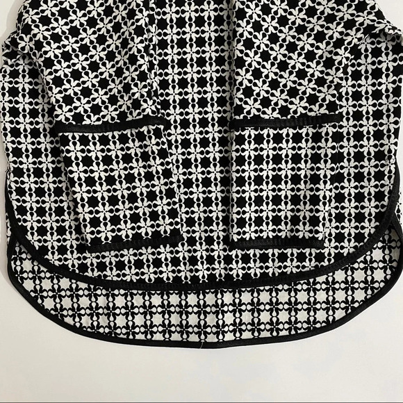 Max Studio Women’s 3/4 sleeve black white tunic M - Picture 3 of 10